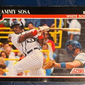 Baseball Trading Card - Black and White